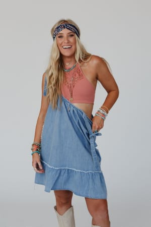 floral-cut-out-high-neck-bralette-rose/Rose