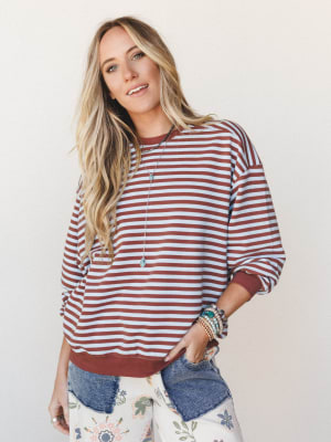Now and Forever Pullover - Brown L / Brown