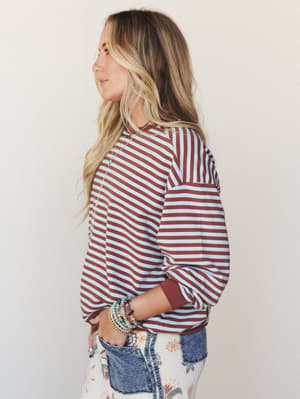 Now and Forever Pullover - Brown L / Brown