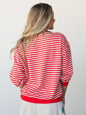 Now and Forever Pullover - Red Orange L / Red Orange