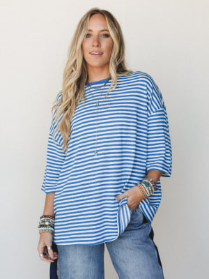 Spring Dream Tee - Blue L / Blue