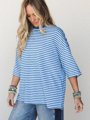 Spring Dream Tee - Blue L / Blue