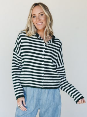 Aira Button Down Cardigan: undefined