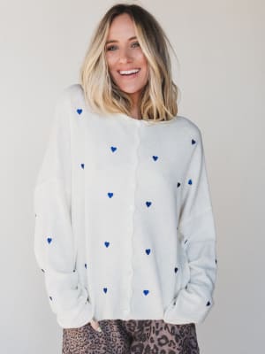 Heart On You Cardigan - Ivory L / Ivory