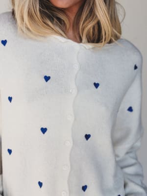 Heart On You Cardigan - Ivory L / Ivory