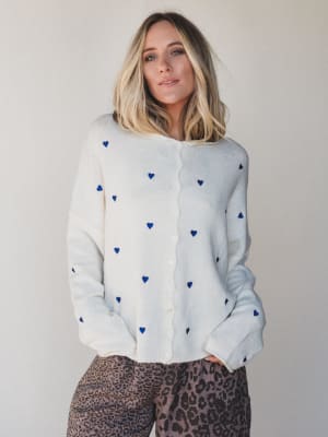 Heart On You Cardigan: undefined
