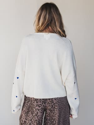 Heart On You Cardigan - Ivory L / Ivory