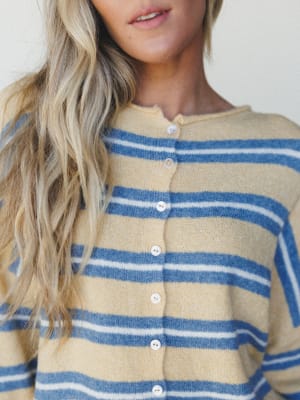 Birdie Button Down Cardigan - Honey L / Honey