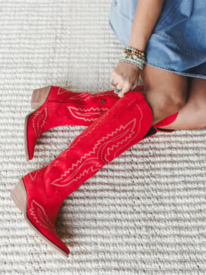 Tess Western Boots: undefined