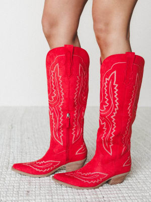 Tess Boot - Red 6 / Red
