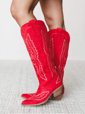 Tess Boot - Red 6 / Red