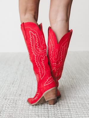 Tess Boot - Red 6 / Red