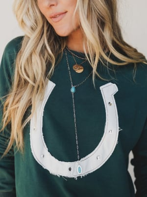Lucky Lady Sweatshirt - Rainforest L / Rainforest