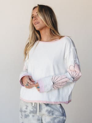By The Shore Long Sleeve Top: undefined