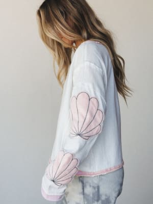 By The Shore Long Sleeve Top - Shell Whisper L / Shell Whispe