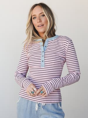 Fieldtrip Stripe Top: undefined
