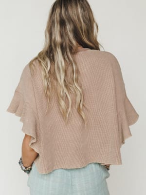 Ruffle Sleeve Tee - Coco L / Coco