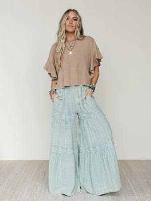 Ruffle Sleeve Tee - Coco L / Coco