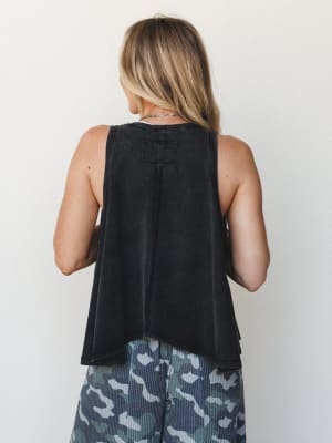 Sienna Wave Top - Ashed Black L / Ashed Black