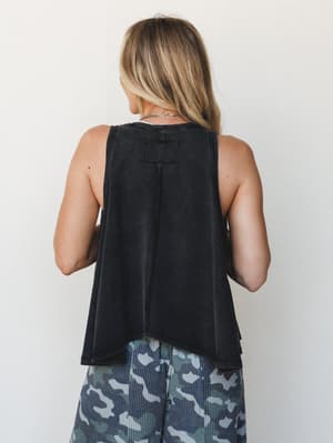 Sienna Wave Top - Ashed Black L / Ashed Black