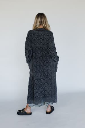 chill-nights-cable-knit-cardigan-charcoal/Gray