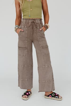 lucky-one-wide-leg-full-pant-mocha/Brown