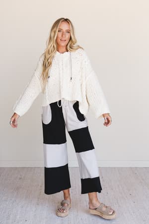 the-nest-coastline-cool-pants-black-silver/Black