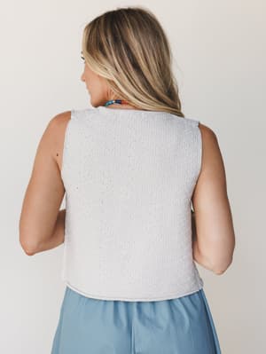 Tied In A Bow Vest - Sand Beige L / Sand Beige