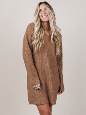 winter-muse-sweater-dress-deep-camel/Deep Camel