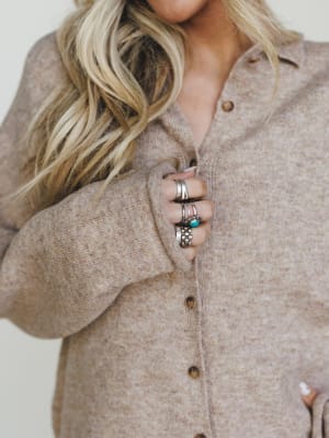 Simply There Cardigan - Mocha L / Mocha