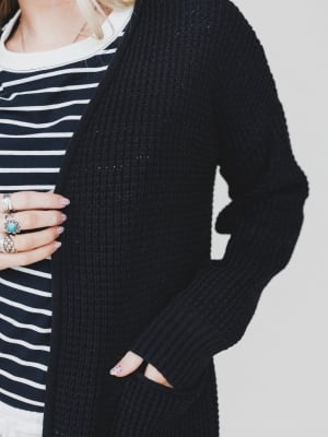 Cuddle Ready Cardigan - Black XL / Black