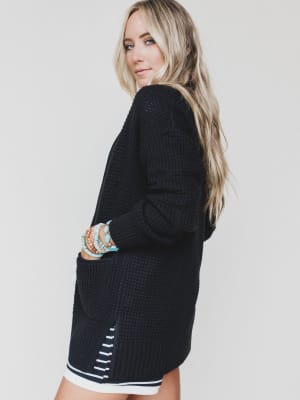 Cuddle Ready Cardigan - Black XL / Black