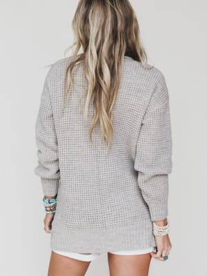 Cuddle Ready Cardigan - Heather Beige S / Heather Beige