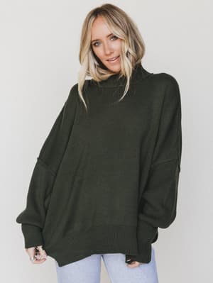 The Perfect Sweater - Dark Olive L/XL / Dark Olive