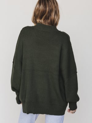 The Perfect Sweater  - Dark Olive L/XL / Dark Olive