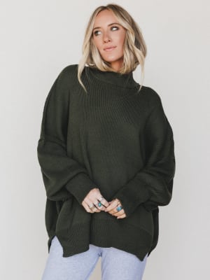 The Perfect Sweater - Dark Olive L/XL / Dark Olive