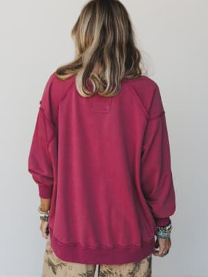 Running with Horses Sweatshirt - Raspberry L / Raspberry