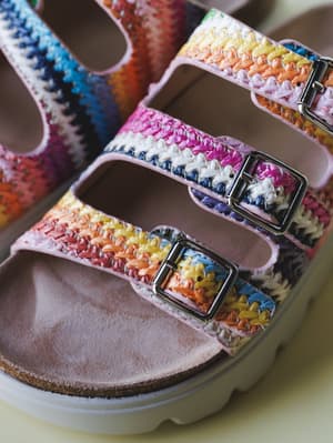 Three's Company Sandals - Multi 6 / Multi