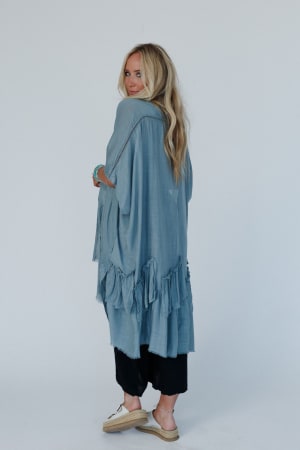 gwen-ruffle-kimono-blue-gray/Blue Gray