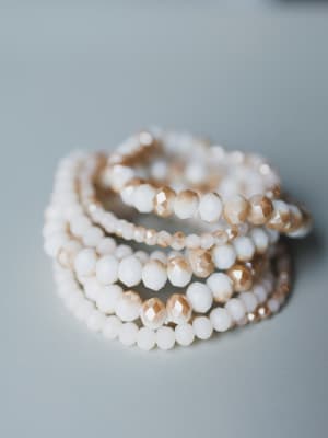 Nyssa Bracelet Set - Beige OS / Beige