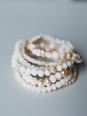 Nyssa Bracelet Set - Beige OS / Beige