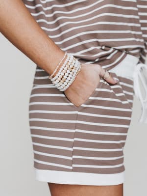 Nyssa Bracelet Set - Beige OS / Beige