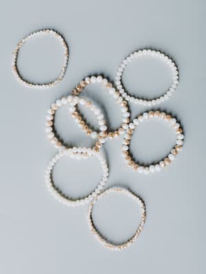 Nyssa Bracelet Set - Beige OS / Beige