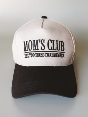 Mom's Club Baseball Hat - Black OS / Black