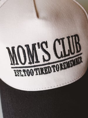 Mom's Club Baseball Hat - Black OS / Black