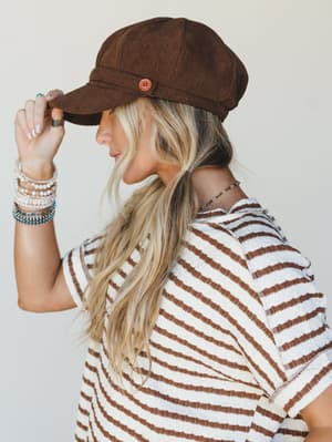 Easy Days Newsboy Cap: undefined