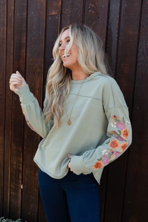 Doriane Embroidered Top: undefined