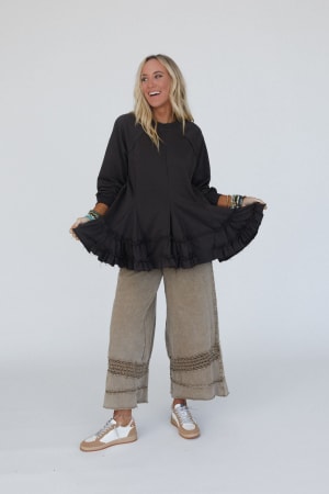 gia-ruffled-tiered-tunic-top-ash/Charcoal
