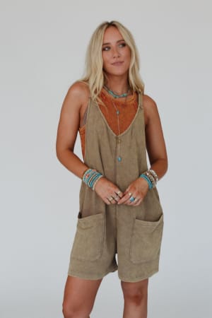 Nomad Nights Slouchy Romper: undefined