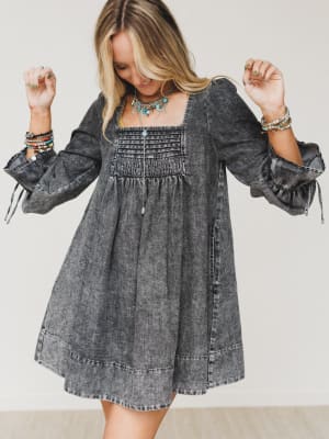 Soft Grove Babydoll Dress: undefined